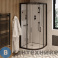 картинка Душевая кабина Cerutti VIVA91B (90x90x215) с низким поддоном, переднее стекло прозрачное