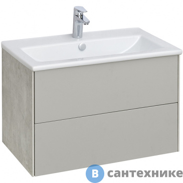 картинка Тумба под раковину Акватон Сохо 75 Слэйт\Галька серая (Элина 75) (1A258101AJ9A0)