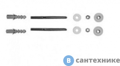 картинка Крепеж AZZURRA горизонтальный для напольных унитазов/биде белый (VFV)