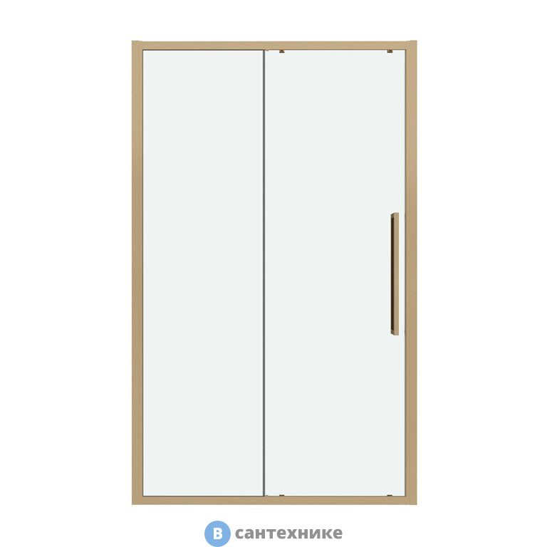 Дверь в нишу Grossman Cosmo 100.K33.02.120.32.00 (120*195) золото сатин, стекло прозрачное