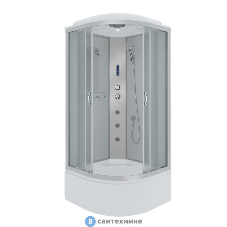 Душевая кабина Niagara NG-2309-14F (1000х1000х2150) высокий поддон, стекло матовое