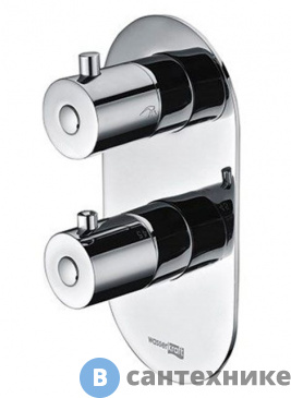 картинка Смеситель WasserKRAFT Berkel 4833 Thermo для ванны и душа латунь, хромоникелевое покрытие