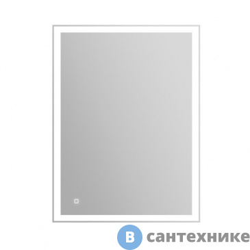 картинка Зеркало BelBagno SPC-GRT-700-800-LED-TCH-WARM со встроенным светильником, сенсорным выключателем и подогревом, 700x30x800
