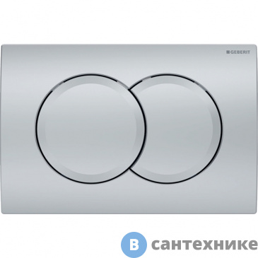картинка Смывная клавиша Geberit Delta01 115.107.46.1, для двойного смыва: матовый хром