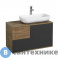картинка Тумба под раковину Акватон Терра 85 Дуб Кантри/Антрацит (1A247201TEKA0)