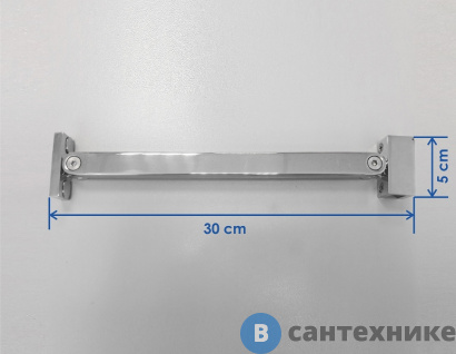 картинка Фиксатор WasserKRAFT D162 для стеклянной шторки Berkel 48P01-80