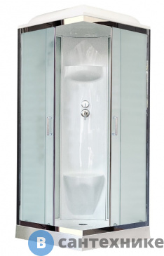 картинка Душевая кабина Royal Bath RB 90HP6-WC 900x900x2170 (белое/матовое) (RB90HP6-WC)
