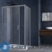 картинка Душевой уголок Vincea Alpha VSR-3AL8011CLGM, 1100*800, вороненая сталь, стекло прозрачное