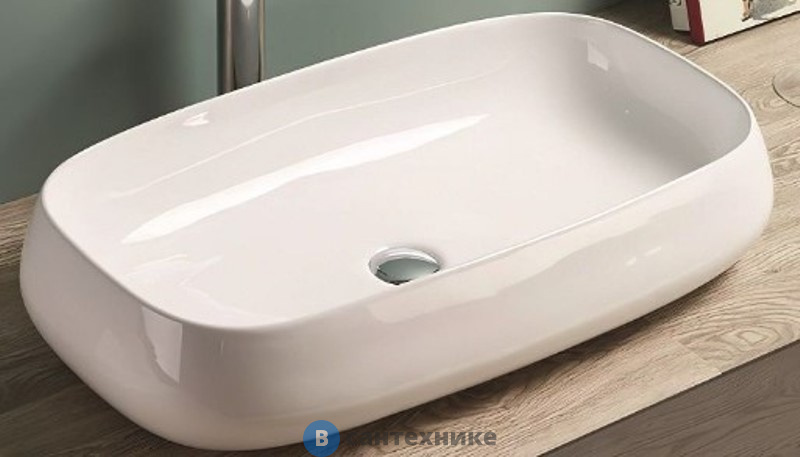 Раковина Art & MAX накладная AM-78101, белый, 715х410х145