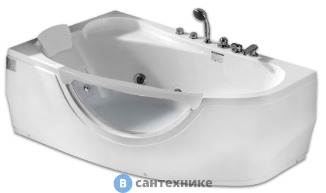 Акриловая ванна Gemy G9046 B L (1610*960*680)