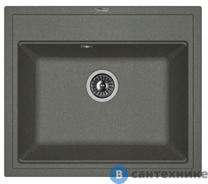 картинка Кухонная мойка FLORENTINA Липси 600, чёрный FG (20.120.D0600.102)