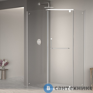 картинка Душевой уголок RGW PA-091 80*90*195 Хром/ Прозрачное (35089189-11), без поддона