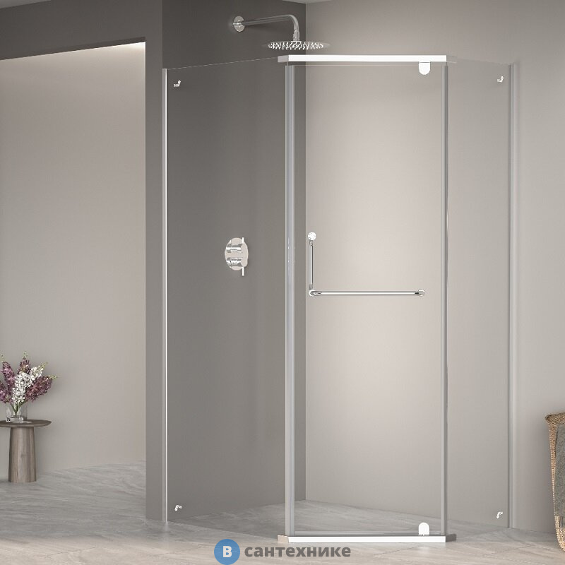 Душевой уголок RGW PA-091 80*90*195 Хром/ Прозрачное (35089189-11), без поддона