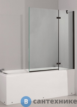 картинка Шторка на ванну Band Hours EKO 100  чёрн. матовый (1000х1400)