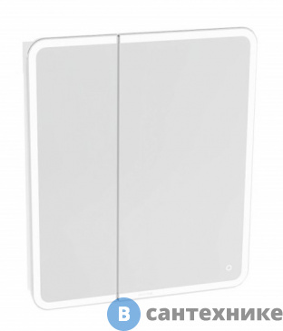 картинка Шкаф-зеркало Grossman АДЕЛЬ-70 см пр. с LED подсветкой (207004)