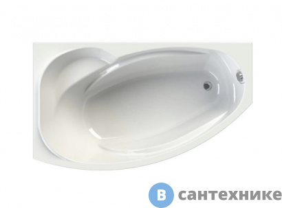 картинка Акриловая ванна Vannesa София 169х99 каркас, левая (2-01-0-1-1-223), без сифона