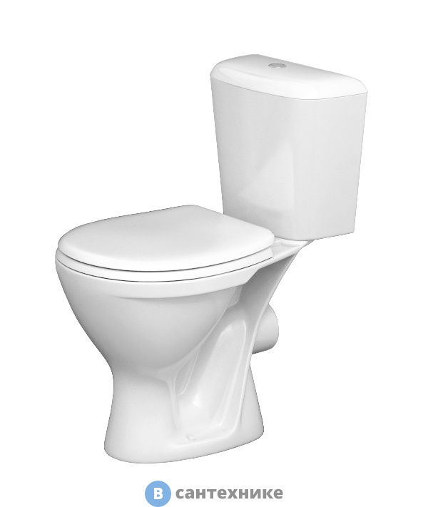 Унитаз-компакт Santeri Pro белый н/п (+ар-ра, крепл.,сид.)