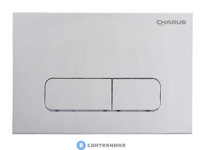 Смывная клавиша CHARUS Elegia, двойной смыв, серебро, пластик (FP.320.46.01)