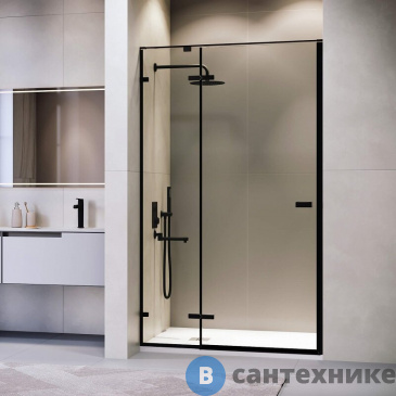 картинка Душевая дверь RGW SV-004B 110*200 Чёрный/ Прозрачное (353200411-14)