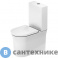 картинка Чаша унитаза Duravit White Tulip 370x650 мм, безободковый, слив универ., HygieneGlaze, белый (2197092000), без бачка и сиденья