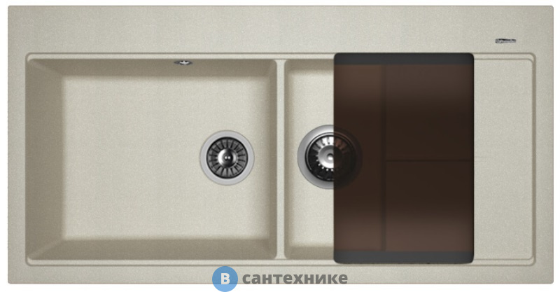 Кухонная мойка FLORENTINA Россана, грей FSm (20.335.E1000.305)