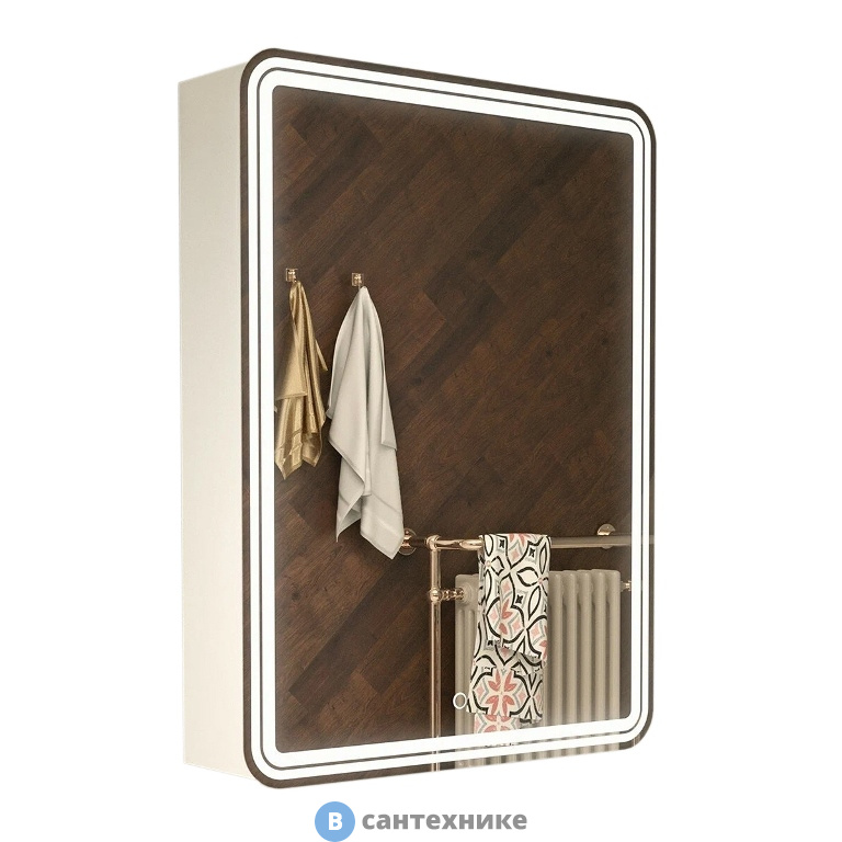 Зеркало-шкаф AZARIO Adriana 1П с подсветкой 600*800 (CS00069512)