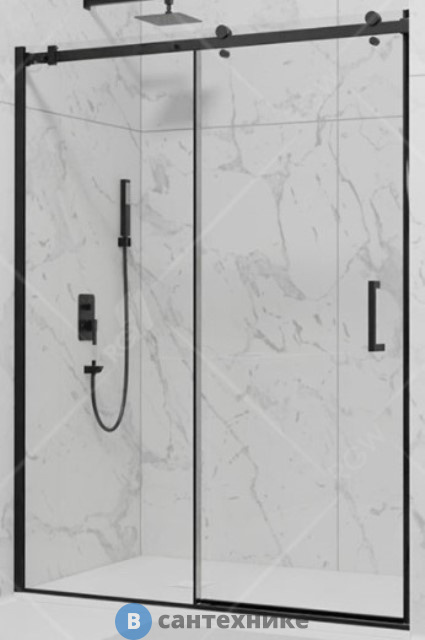 Душевая дверь RGW TO-14B чёрный/Прозрачное/8 мм 140*195 (02071414-14)