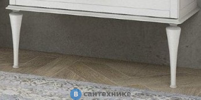 Ножки Cezares для шкафчика, 2 штуки, высота 35 см 40339 Bianco opaco, 8x8x35