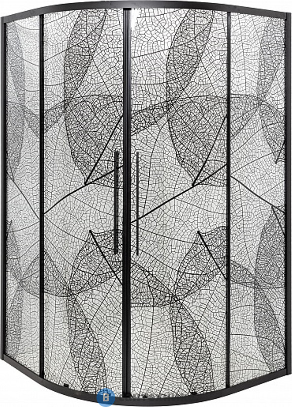 Душевое ограждение Deto HB 120 Black, без поддона