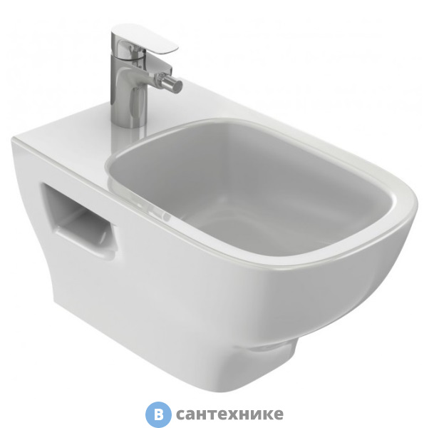 Биде подвесное Jacob Delafon STRUKTURA EMC0002-00 с отв. д/смесителя /54х34/ (белый)