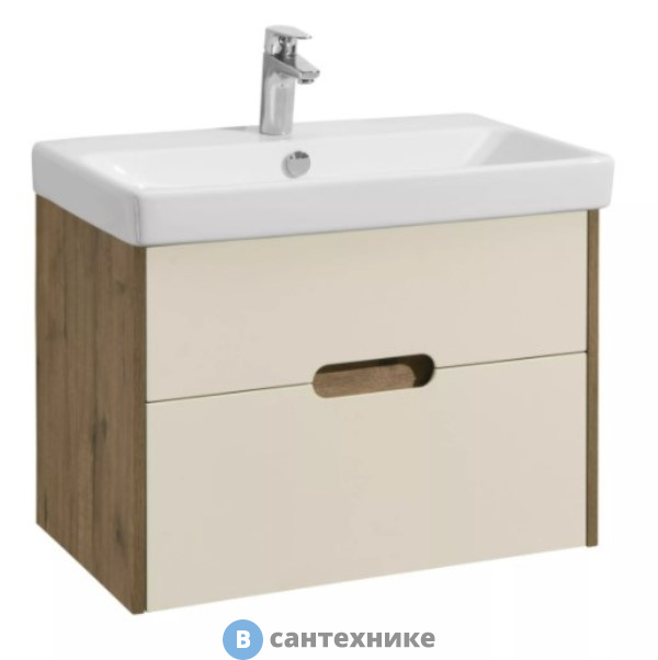 Тумба с раковиной Акватон Оливия 70 Дуб веллингтон/Адриана 70 (1A2543K0OLVG0)