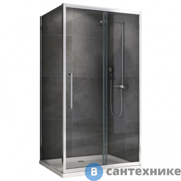 картинка Душевой уголок ABBER Schwarzer Diamant AG30150H-S85 150*85*195, без поддона