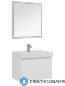 картинка Комплект мебели Aquanet Nova Lite 75 1+1 ящ. бел. глянец (242296)