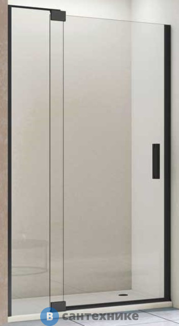 Душевая дверь Vincea Extra VDP-1E8090CLB, 800/900x2000, чёрный, стекло прозрачное (VDP-1E8090CLB)