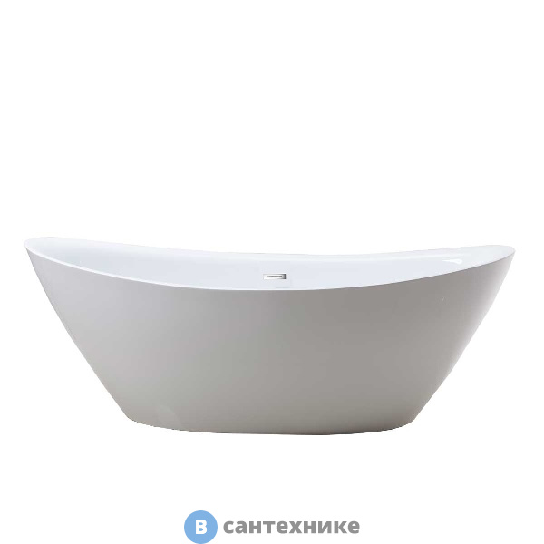 Ванна акриловая Vincea VBT-203, 1800*850*650, слив-перелив в ком., хром