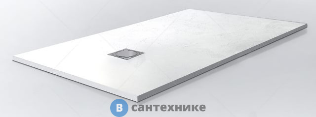 Душевой поддон RGW ST-0168W белый/прямоуг каменный 80*160*2,5 (16152816-01), без сифона