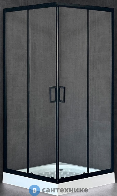 Душевой уголок Royal Bath RB 80HP-T-BL 800x800x2000 (прозрачное) (RB80HP-T-BL)