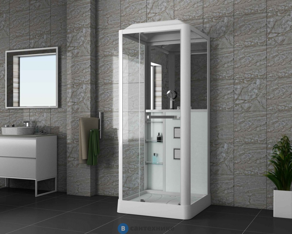 Душевая кабина Grossman Alba GR121(L) (90x90x225) дверь распашная