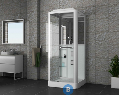 картинка Душевая кабина Grossman Alba GR121(L) (90x90x225) дверь распашная