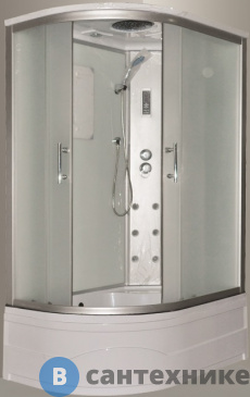 картинка Душевая кабина AQUADUSH AD-BOX 100x80 R белая