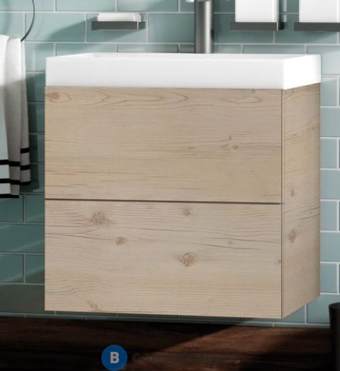 Тумба под раковину Art & MAX AM-Verona-Push-600-2C-SO-GP-TS подвесная с двумя выкатными ящиками, 600x450x550