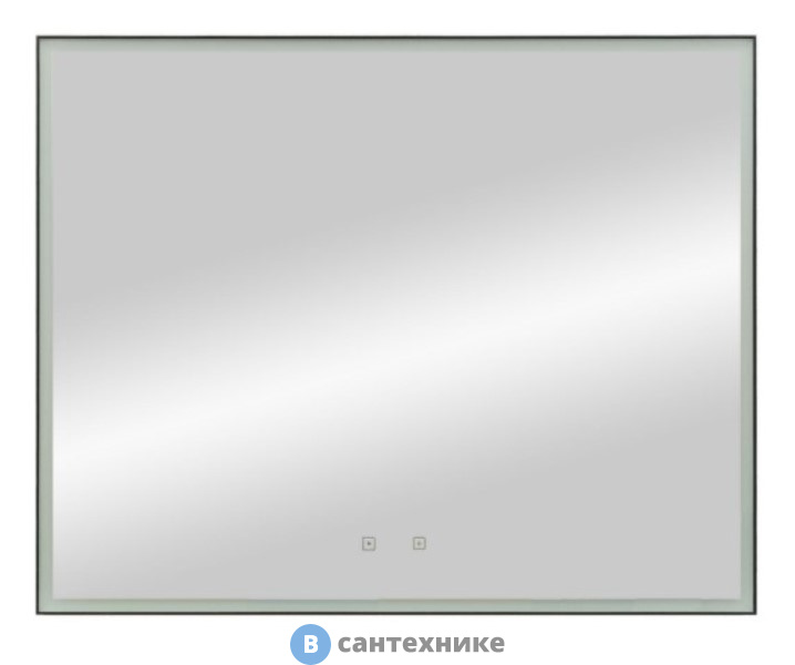 Зеркало с подсветкой Art & MAX Arezzo 1000x800 тёплый/холодный свет AM-Are-1000-800-DS-FC-H-Nero