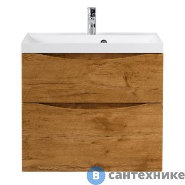 картинка Тумба под раковину BelBagno MARINO-H60 подвесная с двумя выкатными ящиками, Rovere Nature, 600x450x600, MARINO-H60-600-2C-SO-RN-P