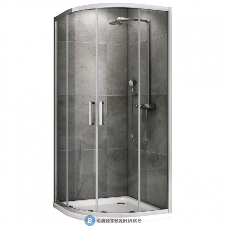 Душевой уголок ABBER Schwarzer Diamant AG01080 80*80*195, без поддона