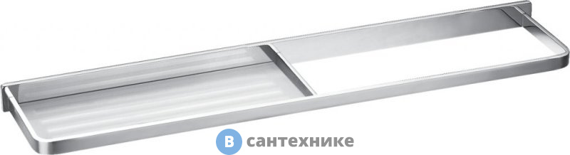 Полка Cezares CZR-F-8916 с полотенцедержателем 608х120, хром