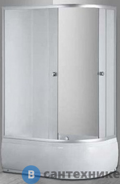 картинка Душевой уголок Aquarius ECO-8050 L высокий поддон 115х80х195 матовое стекло