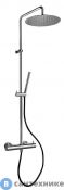 Душевая стойка Jacuzzi 0SU00199JA08 SUNSET с чёрным шлангом, расс. 300 мм., хром