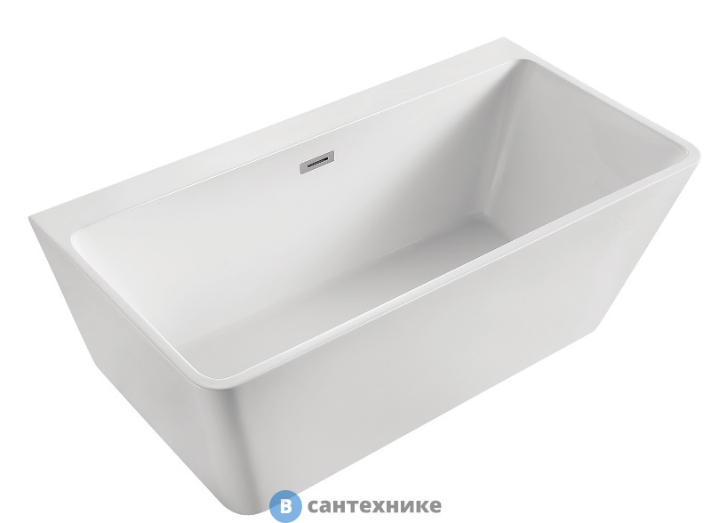Ванна акриловая AZARIO OXFORD OXF17083 с сифоном и металлической рамой, 1700х830х650 мм