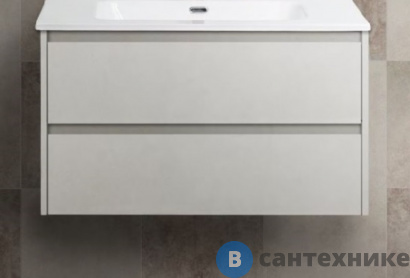 картинка Тумба BelBagno KRAFT 80 со столешницей и накладной раковиной подвесная, kraft80bo-kepmno-1306-set