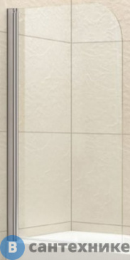 картинка Шторка Cezares ECO-O-V-1-80/140-C-Cr на ванну (800x1450)